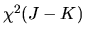 $\chi^2(J-K)$