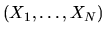 $(X_1,\ldots,X_N)$