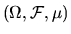 $(\Omega,{\cal F},\mu)$
