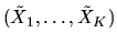 $(\tilde X_1,\ldots,\tilde X_K)$