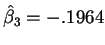 $\hat\beta_3=-.1964$